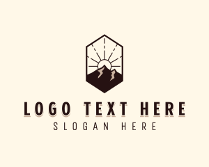 Outdoor Mountain Exploration logo design