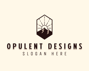 Outdoor Mountain Exploration logo design