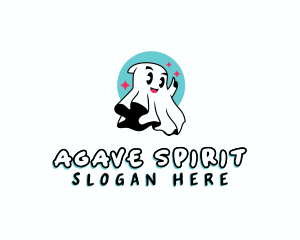 Spirit Ghost Cartoon logo design