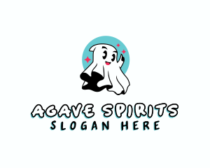 Spirit Ghost Cartoon logo design