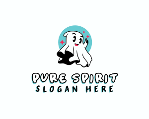 Spirit Ghost Cartoon logo design