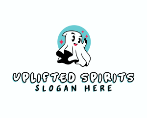 Spirit Ghost Cartoon logo design