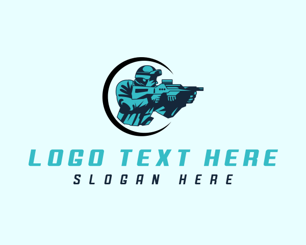 Shooting Range logo example 1