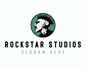 Rockstar Punk Shades logo design