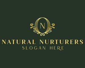 Organic Flower Spa logo design