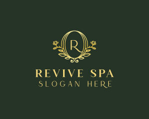 Organic Flower Spa logo design