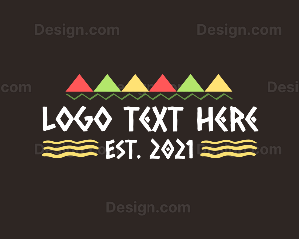 Ethnic Tribal Wordmark Logo