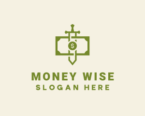 Money Sword Cash logo design