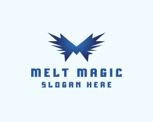 Creative Wings Letter M logo design