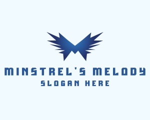 Creative Wings Letter M logo design