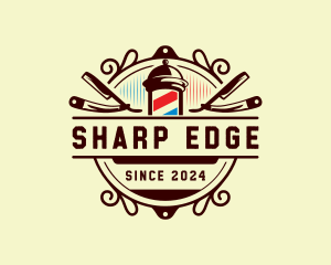 Barber Grooming Haircut logo design