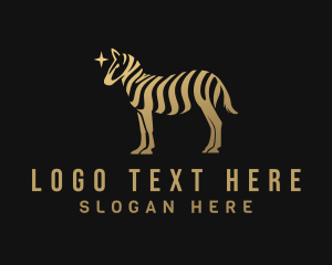 Gradient Golden Zebra logo