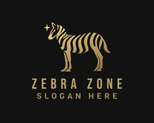 Gradient Golden Zebra logo