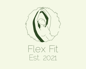 Physical Stretching Workout logo design