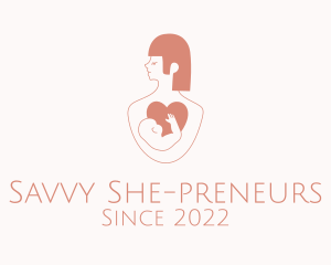 Pink Maternity Pediatric  logo design