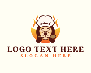 Chef Dog Pet logo