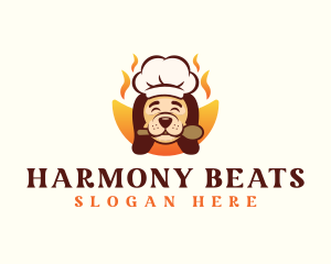 Chef Dog Pet Logo