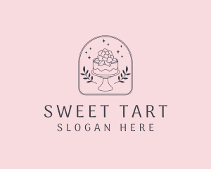 Floral Wedding Cake  logo design