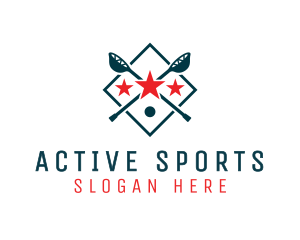 Lacrosse Sport Shield logo design