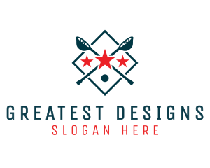 Lacrosse Sport Shield logo design