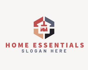 Home Maintenance Paint Brush logo design