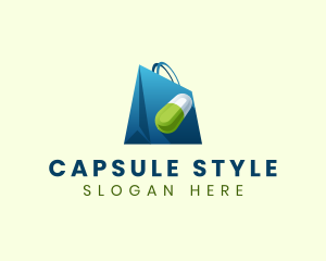 Medicine Capsule Paper Bag logo design