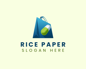 Medicine Capsule Paper Bag logo design