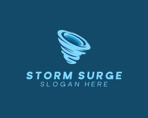 Hurricane Storm Weather logo design