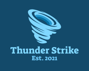 Blue Hurricane Storm  logo