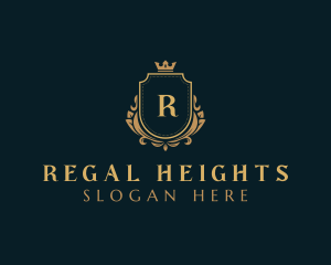 Regal Crown Shield  logo design