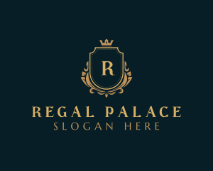 Regal Crown Shield  logo design