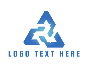 Blue Tech Triangle logo