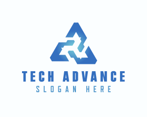 Tech Web3 Triangle logo design