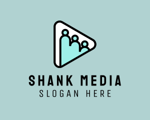 People Media Player logo design