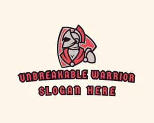 Spartan Warrior Game logo design