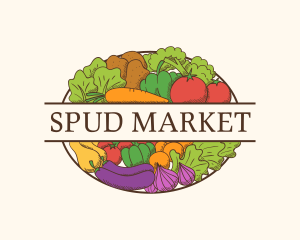 Organic Vegetable Market logo design