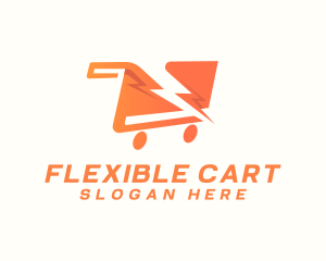 Lightning Push Cart logo design