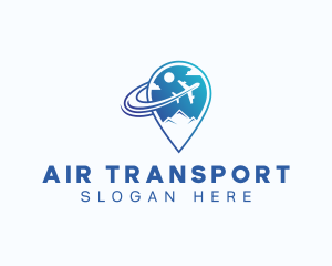 Tourist Airplane Location logo design