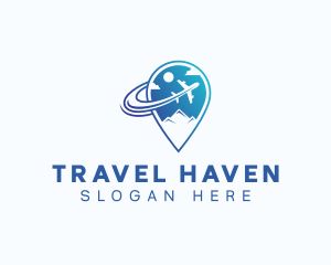 Tourist Airplane Location logo