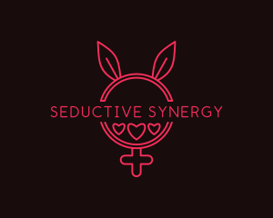 Seductive Bunny Headband logo design