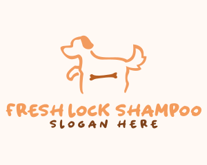 Dog Bone Outline logo design