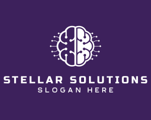 Digital Tech Brain Intelligence logo design