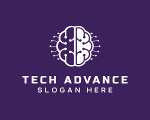 Digital Tech Brain Intelligence logo design