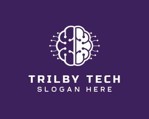 Digital Tech Brain Intelligence logo design