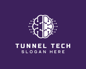 Digital Tech Brain Intelligence logo design