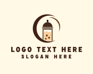 Milk Tea Drink  logo