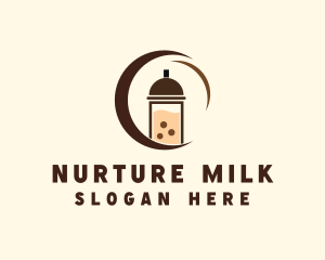 Milk Tea Drink  logo design