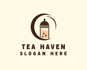 Milk Tea Drink  logo design