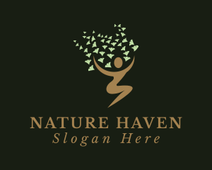 Natural Wellness Tree logo design