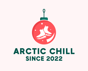 Ice Skating Ornament  logo design